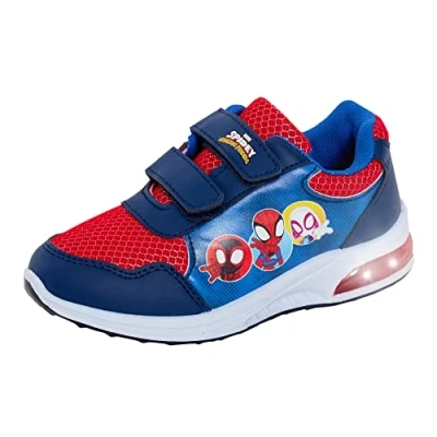 Image de Spidey and his Amazing Friends Baskets lumineuses avec lumières clignotantes Chaussures de sport, multicolore, 25 EU