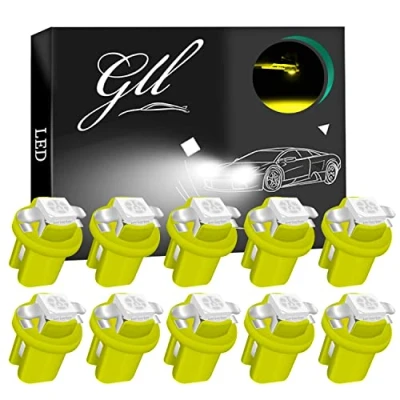 Image de Grandview 10pcs LED T5 Janue Ampoules B8.5 Tableau de Bord 1 5050 SMD pour Voiture Compteur Vitesse Instrument Gauge Cluster Voyant
