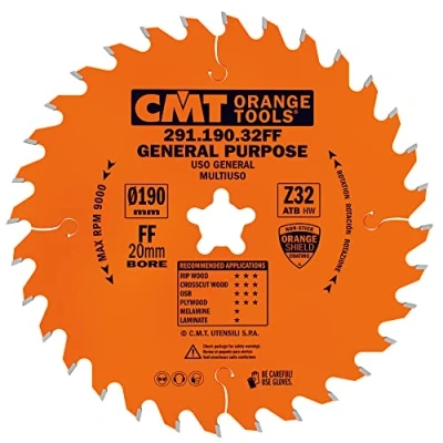 Image de CMT 291.190.32FF Crosscut/lame universelle Z 32 D 190 B 20 (FF K 2,6 P 1,6 festoolﾮ)