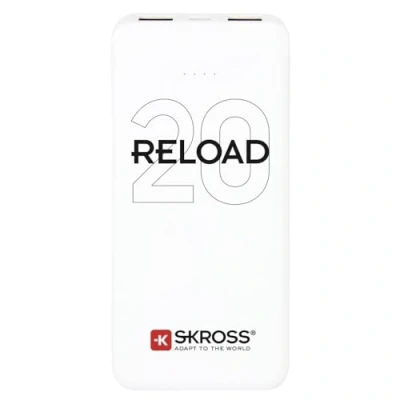 Image de Skross Reload 20 Powerbank (Batterie supplémentaire) 20000 mAh Li ION Blanc Affichage du statut