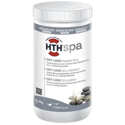 Image de Pastilles à l&#039;oxygène Actif HTH. Traitement et Entretien de l&#039;eau du Spa
