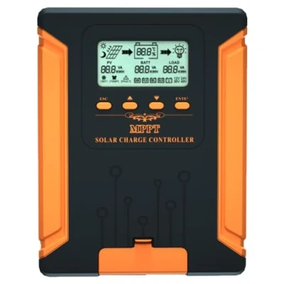 Image de SolaMr 120A MPPT Contrôleur de Charge Solaire 12V/24V/36V/48V Auto avec Affichage LCD Régulateur Panneau Max 180V Entrée pour Batterie Gel Scellée Inondée et Lithium CM