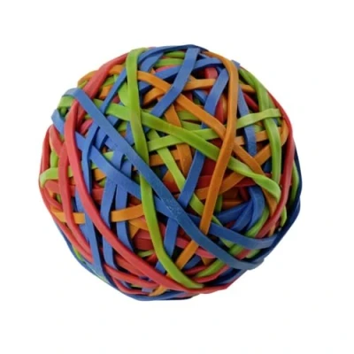 Image de Fackelmann 59959 Boule d&#039;élastiques, Balle à élastiques, Stock Caoutchouc, 7x7cm