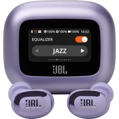 Image de JBL Live Buds 3, Écouteurs sans fil, Bluetooth, jusqu&#039;à 40 h d&#039;autonomie, Réduction de Bruit Active, son haute fidélité Signature, étanches à l&#039;eau IP55, violet