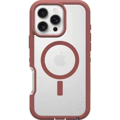 Image de OtterBox Coque Defender XT MagSafe pour iPhone 16 Pro Max, Antichoc, Anti Chute, Robuste, supporte 7X Plus de Chutes Que la Norme Militaire, Transparent/Brun