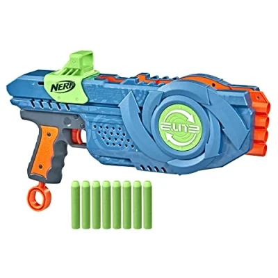 Image de Nerf Elite 2.0, Blaster Flipshots Flip 8 avec 2 Fois 4 canons pivotants, capacité de fléchettes, fléchettes