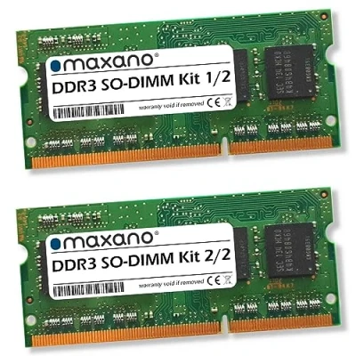 Image de Maxano Kit de 8 Go (2 x 4 Go) RAM compatible avec QNAP TS 453A DDR3 1600 MHz SO DIMM