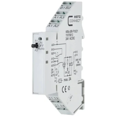 Image de Module de couplage 24, 24 V/AC, V/DC (max) 1 inverseur (RT) Metz Connect 11070813 pc(s)