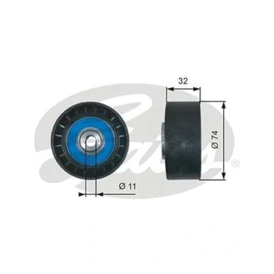 Image de GATES T36518 Galet Enrouleur Micro V UNIQUE FIT SCANIA: P,G,R,T series