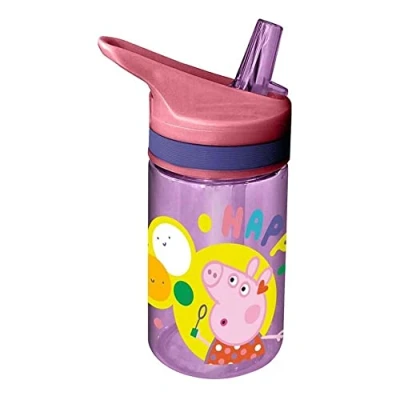 Image de Peppa Pig Gourde Tritan 400 ml en avec paille KL85879 Pour enfants Multicolore