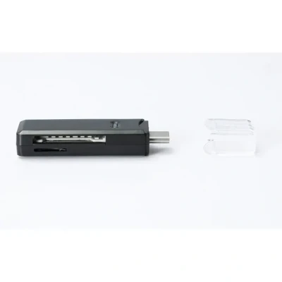 Image de Lecteur de cartes SD/micro SD/SDHC D2DIFFUSION D2 USB C 5 Gbps Noir
