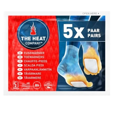 Image de THE HEAT COMPANY Chauffe Pieds 40 Paires Extra Chaud adhésif 8 Heures de Chaleur immédiate autochauffante purement Naturel pour Toutes Les Tailles