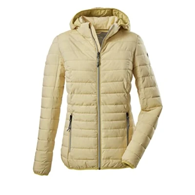 Image de G.I.G.A DX Women&#039;s Veste fonctionnelle décontractée à l&#039;aspect duvet avec capuche amovible Uyaka Stripe, light sun, 40, 34313 000