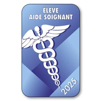 Image de SIGNAL SAFETY Autocollant Sticker Vignette Caducée 2025 pour Pare Brise en Vitrophanie V5 Élève Aide Soignant