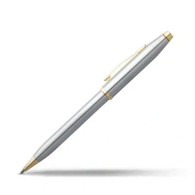 Image de CROSS Century II Medalist Stylo bille rechargeable Avec attributs plaqués or 23 carats En chrome poli Écrin classique et recharge incluse