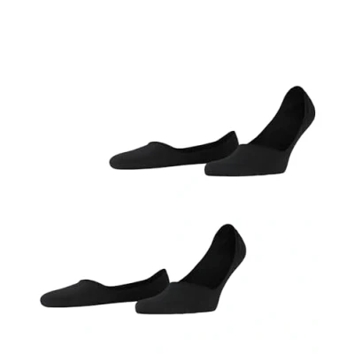 Image de ESPRIT Basic Uni 2 Pack M IN coton unies lot de paires, Chaussettes invisibles Homme, Noir (Black 3000), 39 42