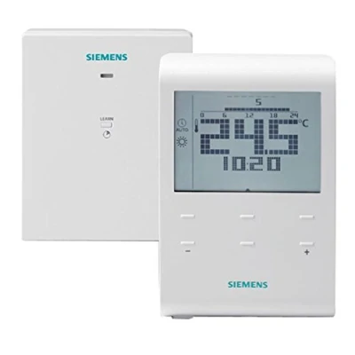 Image de RDE100.1RF Thermostat d&#039;ambiance programmable, programmation hebdo. sans fils Réf. S55770 T282