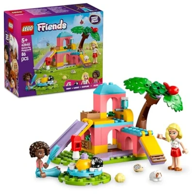 Image de LEGO Friends L’Aire de Jeux des cochons d’Inde Jeu Construction et rôle pour Les Filles dès 5 Ans Inclut 2 Mini poupées, Animaux Un Toboggan 42640