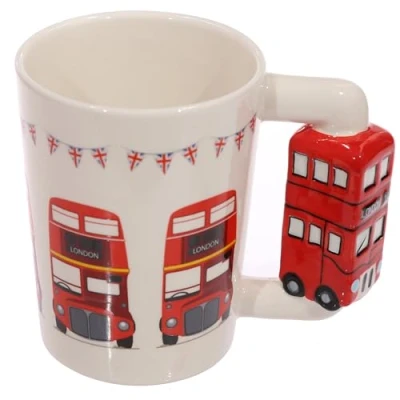 Image de Puckator London Tasse en céramique Dolomite avec poignée forme de bus