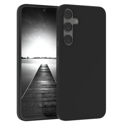 Image de EAZY CASE coque de protection fine en silicone qualité supérieure compatible avec Galaxy S25 Plus, l&#039;appareil photo et doublure intérieure, silicone,