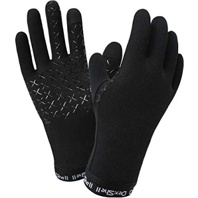 Image de Dexshell Drylite Mixte Gants imperméable Chaud Hiver Noir LXL