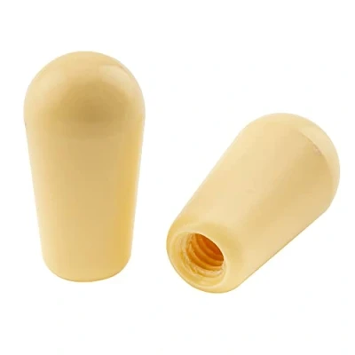 Image de Musiclily Pro Métrique Fileté Embouts Boutons Plastique Sélecteur Toggle 3 Position LP pour Epiphone Les Paul Guitare, Crème (Set de 2)