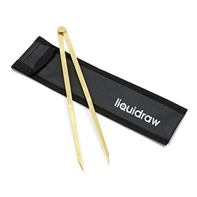 Image de Compas de navigation Liquidraw en laiton massif 20 cm