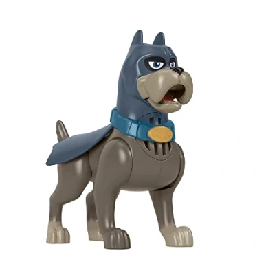 Image de Fisher Price DC League of Super Pets Figurine articulée parlante avec sons et phrases pour jeu de simulation enfants à partir 3 ans