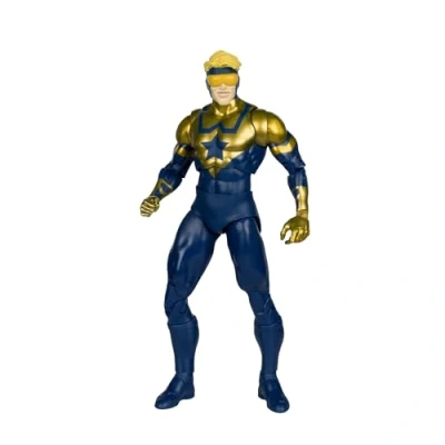 Image de McFarlane Toys DC Multiverse Future&#039;s End Booster Gold Figurine à Collectionner avec Accessoires et Carte d&#039;art 17,8 cm