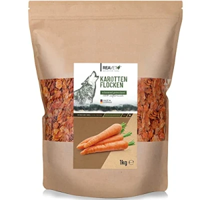 Image de ReaVET Flocons de Carottes Chien 1kg, Chiens, légumes Chiens sans céréales, Barf, Barf additif