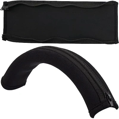 Image de ATH M50X Bandeau de protection rechange compatible avec les casques Audio Technica M30 M40 M50 M50S M40X M20X M30X Noir + aucun outil nécessaire