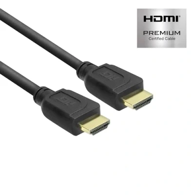 Image de ACT AK3944 Câble HDMI 2 m 4K @ 60 Hz, certifié Premium 2.0 Haute Vitesse 18 Gbit/s, Prend en Charge Arc, HDR, HDCP 2.2, Compatible avec PS5/PS4, HDTV, PC