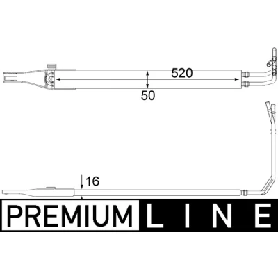 Image de MAHLE ORIGINAL CLC 10 000P Radiateur d&#039;huile, direction MERCEDES BENZ: Vito Bus