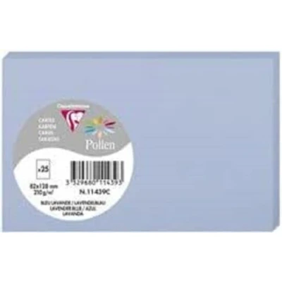 Image de Clairefontaine 11440C Paquet de 25 Cartes Simples Format 8,2x12,8cm 210g/m² Coloris Vert Bourgeon Cartons d&#039;Invitation Evènements et Correspondance Gamme Pollen Papier Premium Lisse
