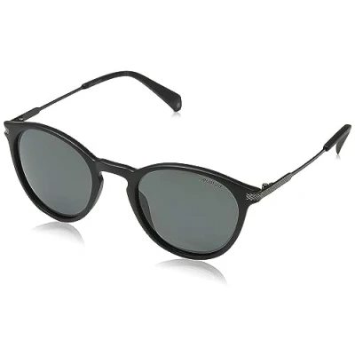 Image de Lunettes de soleil Polaroid Pld 2062/s col. 003/m9 Hommes Ronds Noir mat
