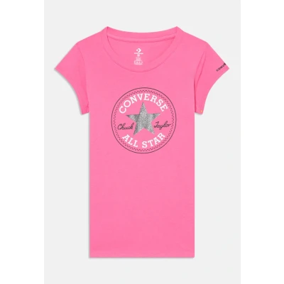 Image de Converse Chuck Patch TEE Tshirt imprimé pour enfants, Taille: 8 10a, Mod pink
