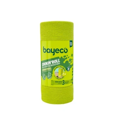Image de Bayeco Cookin&#039;Roll Rouleau de Chiffons en Microfibre 30 unités Semi jetables Déchirure et USA x 22 cm