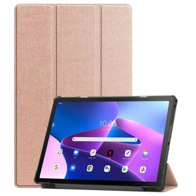 Image de Étui de tablette portefeuille Trifold Lenovo Tab M10 Plus (3rd gen) Rose Dorée iMoshion