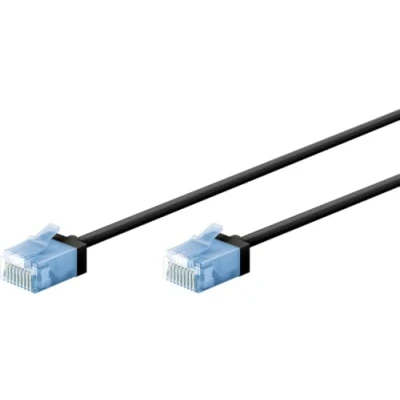 Image de Goobay 74241 câble de réseau Noir 10 m Cat6a U/UTP (UTP) Neuf