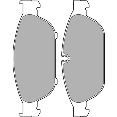 Image de DELPHI LP2301 Jeu de plaquettes frein préparé pour indicateur d&#039;usure avec tôle anti bruit sans accessoires AUDI: A6 C7 Avant, A7 Sportback