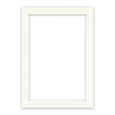 Image de nielsen Conservation Passepartout carton 1,5 mm format extérieur 50x70 cm pour d&#039;image 40x60 blanc ivoire (blanc crème) surface lisse