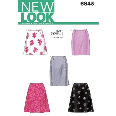 Image de New Look NL6843 Patron de Couture Jupe 22 x 15 cm