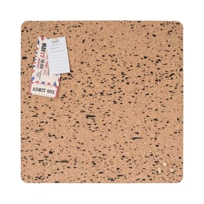 Image de Bi Office Eco Tableau en liège sans cadre naturel double face, carré 45 x cm
