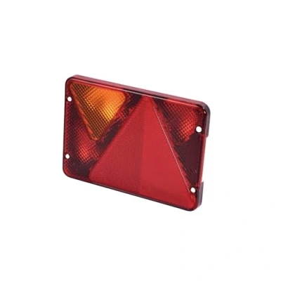 Image de Cabochon lanterne gauche de remorque AJBA RL 80 6 fonctions : Position, stop, éclairage plaque, antibrouillard, clignotant