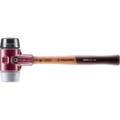 Image de Halder 3023060 Simplex Maillet de Caoutchouc/Tpe Mid, Multicolore, 60 mm