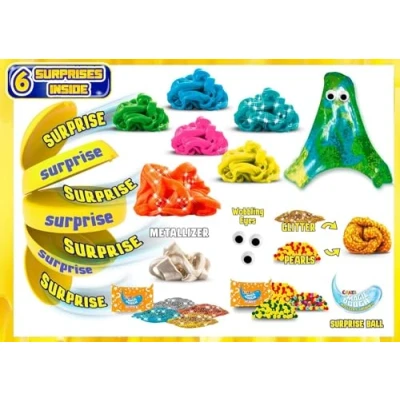 Image de MAGIC DOUGH Craze Ball Oeuf Surprise Petis Jouets Pâte à Modeler Cadeau Anniversaire Pinata Enfant 18767, Multicolore