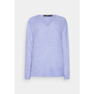 Image de Vero Moda Vmcrewlefile V NECK Pullover jacaranda, Femme, Taille: XXL, Jacaranda