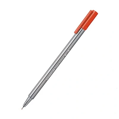 Image de Staedtler Triplus Fineliner 334 Feutre Pointe Superfine 0, 3 Mm Rouge Écarlate