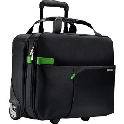 Image de Leitz Trolley Cabine 2 roulettes, Compact, Housse souple, Polyester Déperlant, Noir, Smart Traveller, 60590095