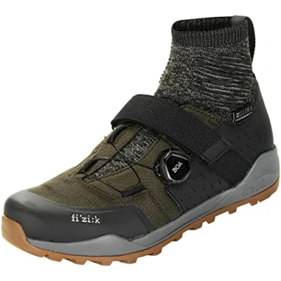 Image de Fizik Mixte X2 Terra Clima Chaussures de Cyclisme, Olive Caramel, 38 EU